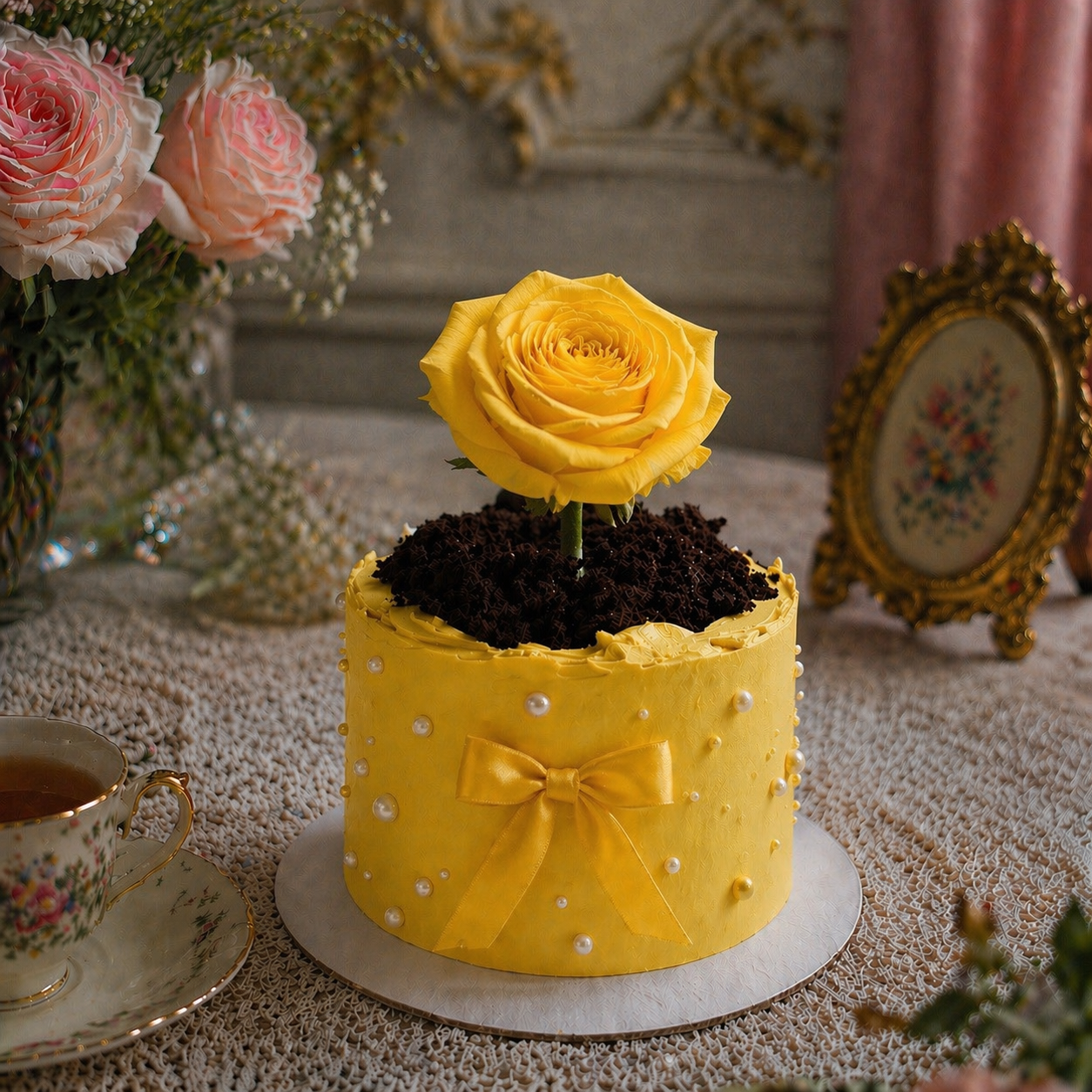 SWEET FLOWER POT CAKE