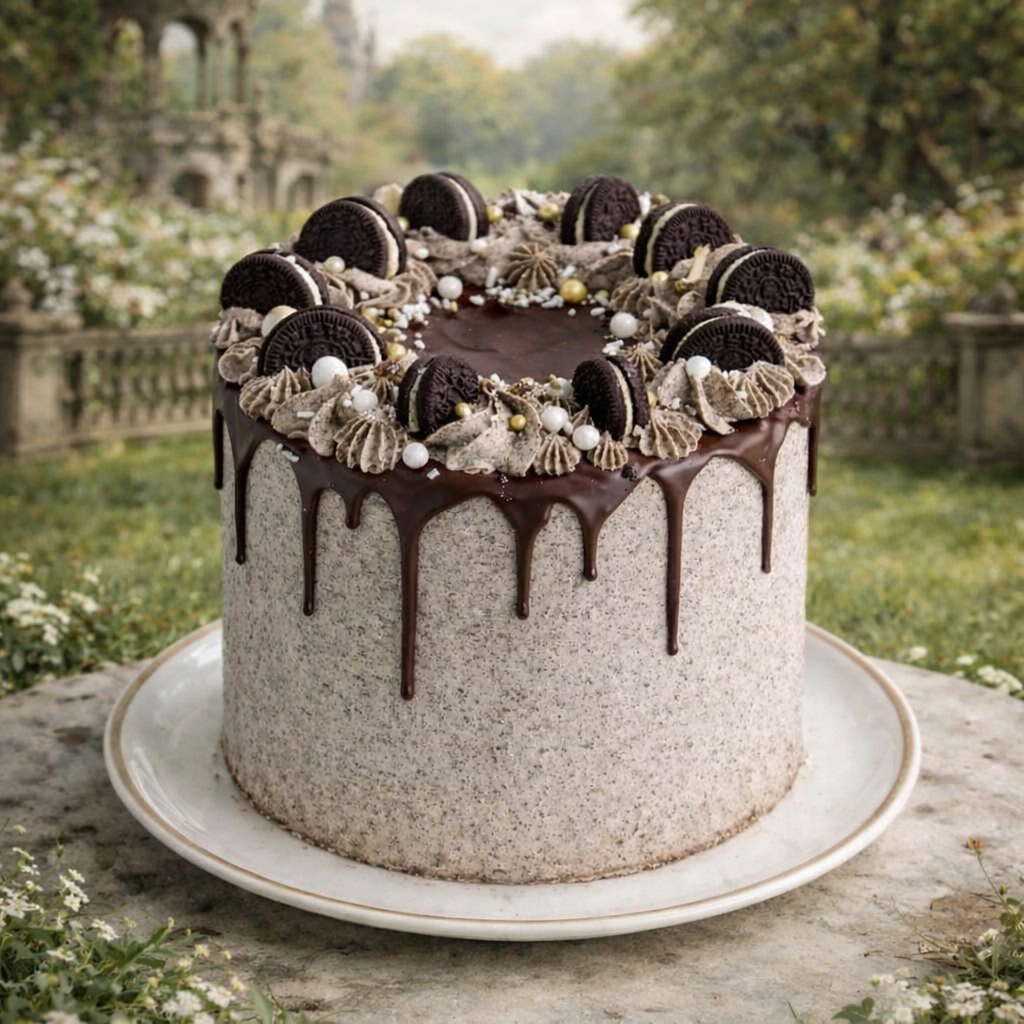 COOKIE AND CREAM CAKE