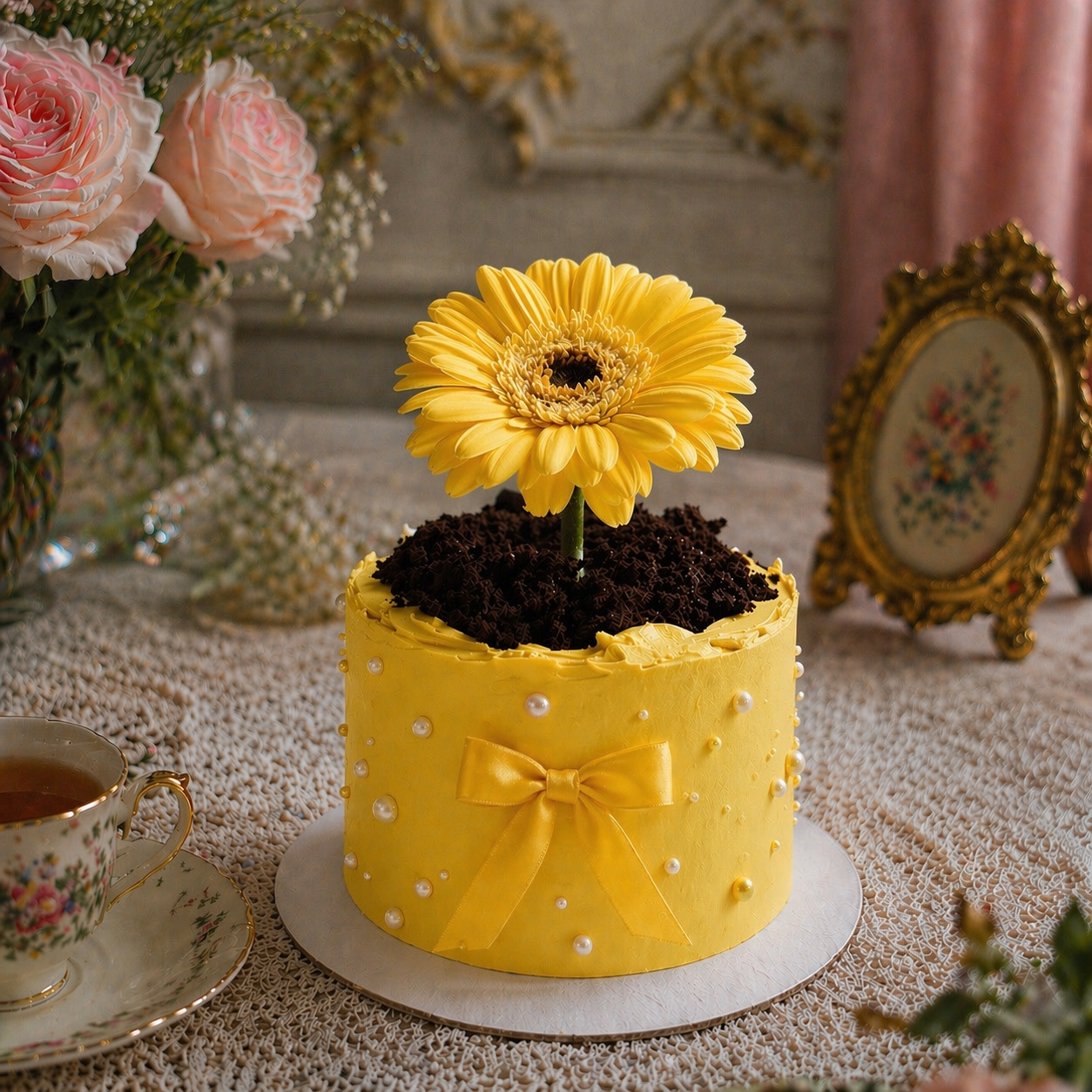 SWEET FLOWER POT CAKE