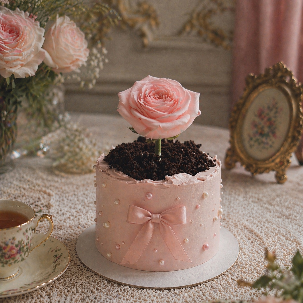 SWEET FLOWER POT CAKE